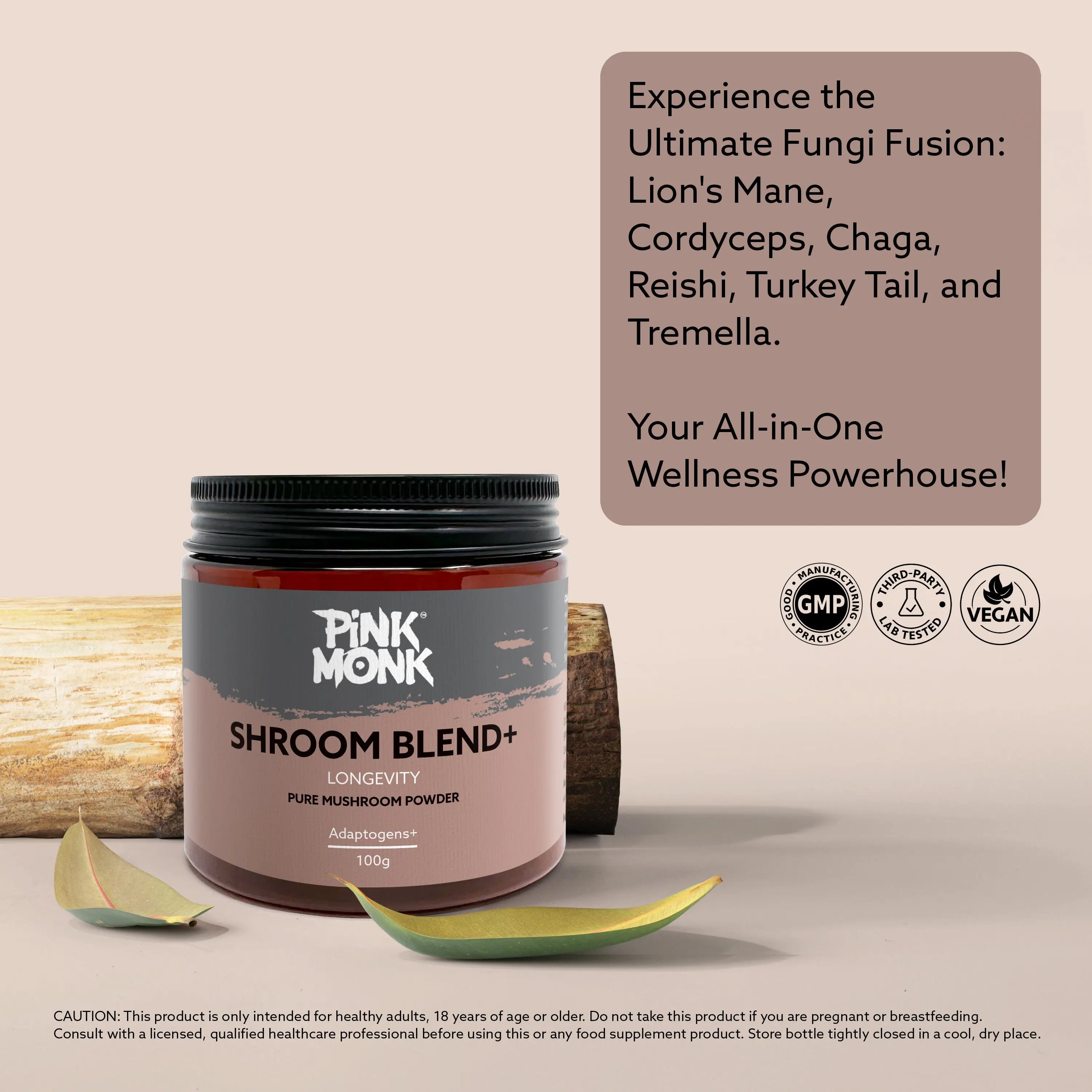 SHROOM+ BLEND Pink Monk