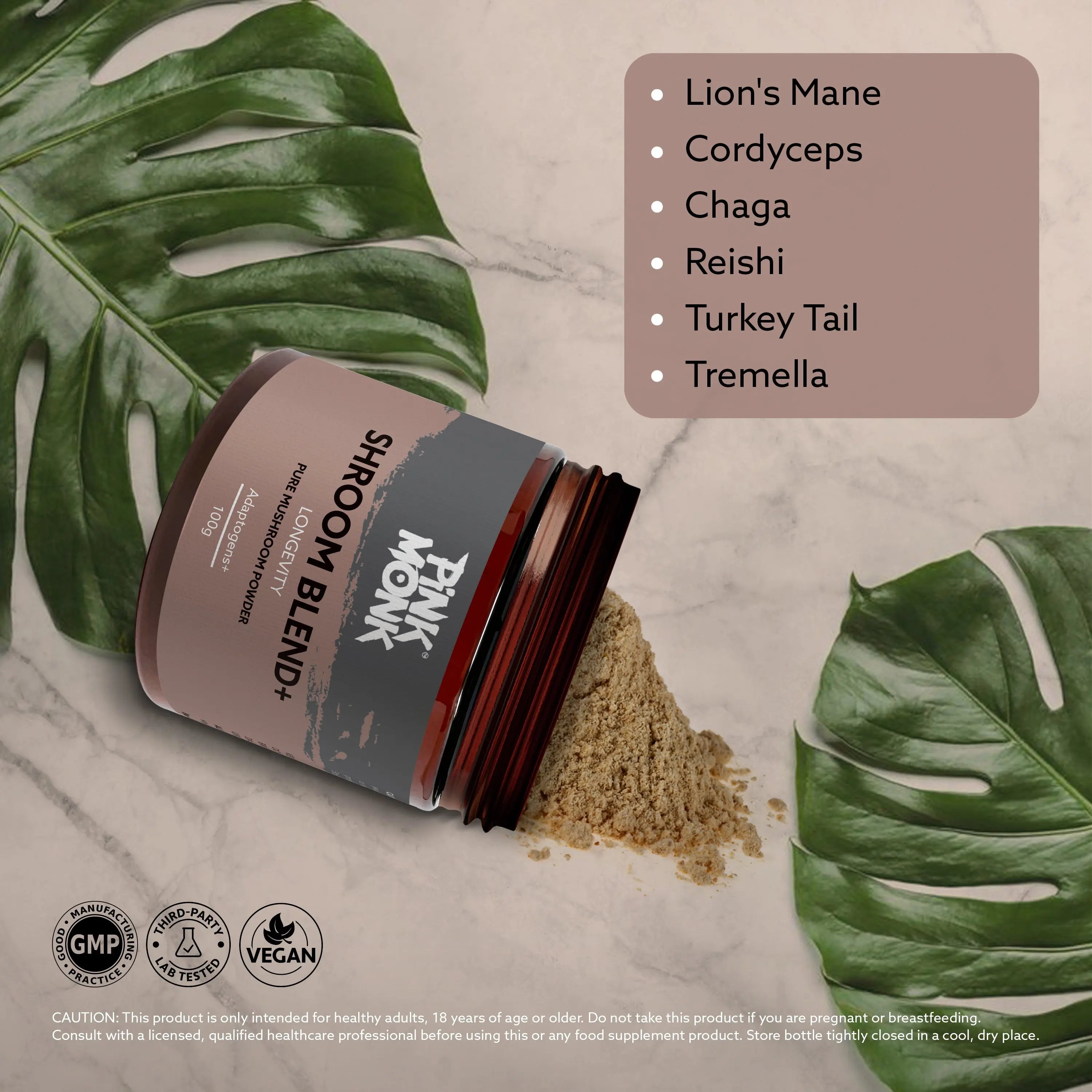 SHROOM+ BLEND Pink Monk