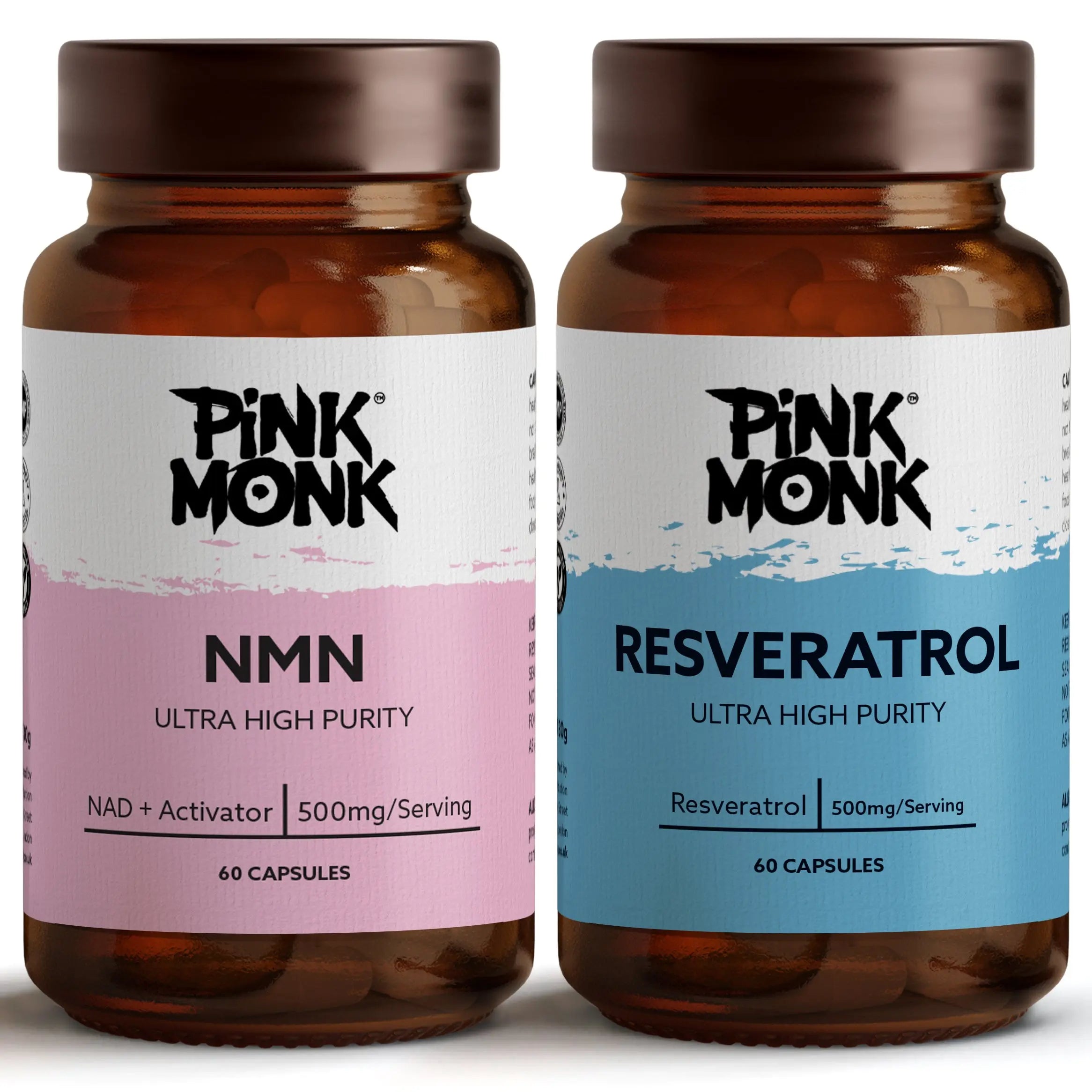 NMN+Resveratrol - LONGEVITY BUNDLE Pink Monk